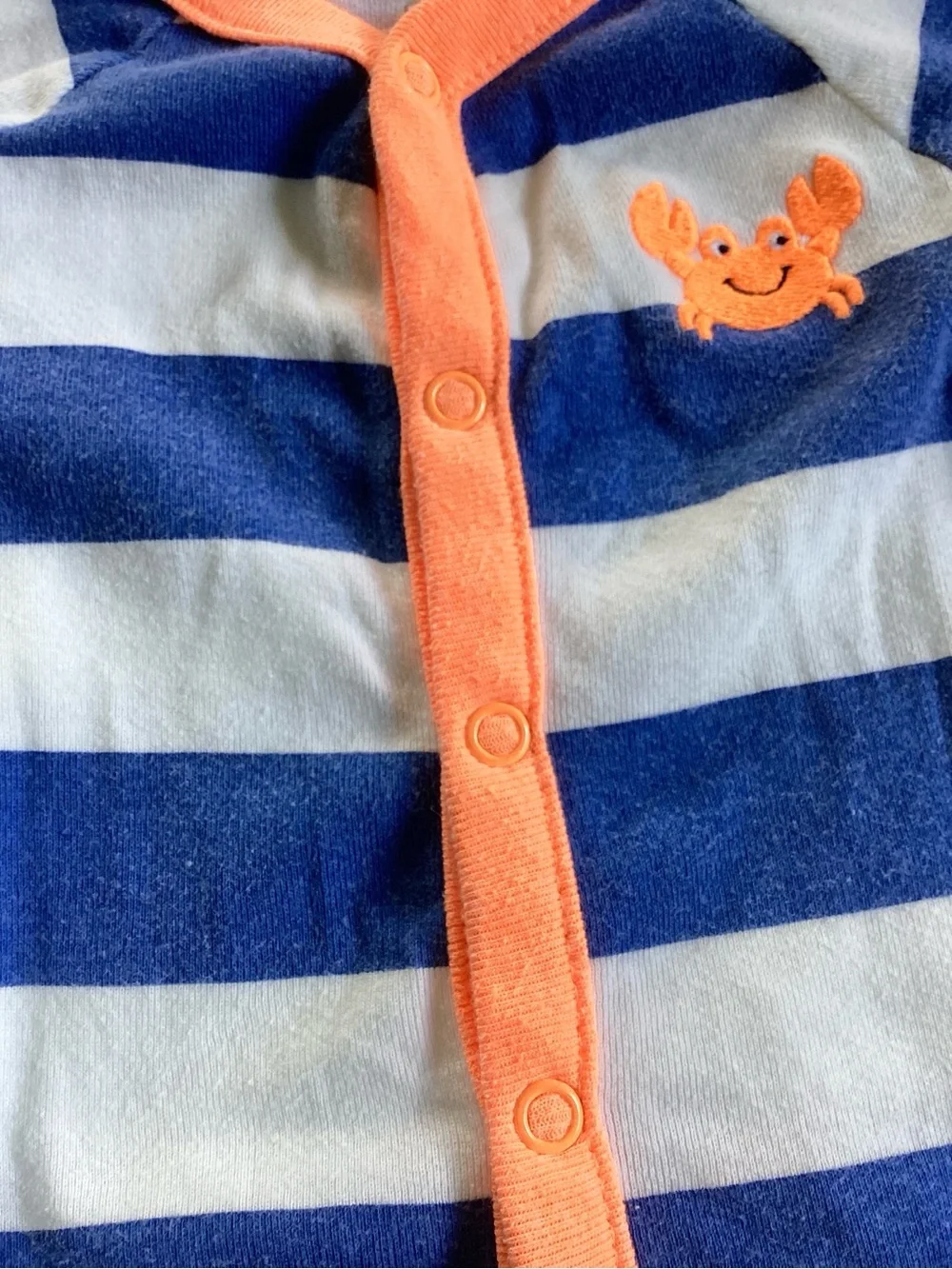 Carter’s Striped Crab Romper Pajamas